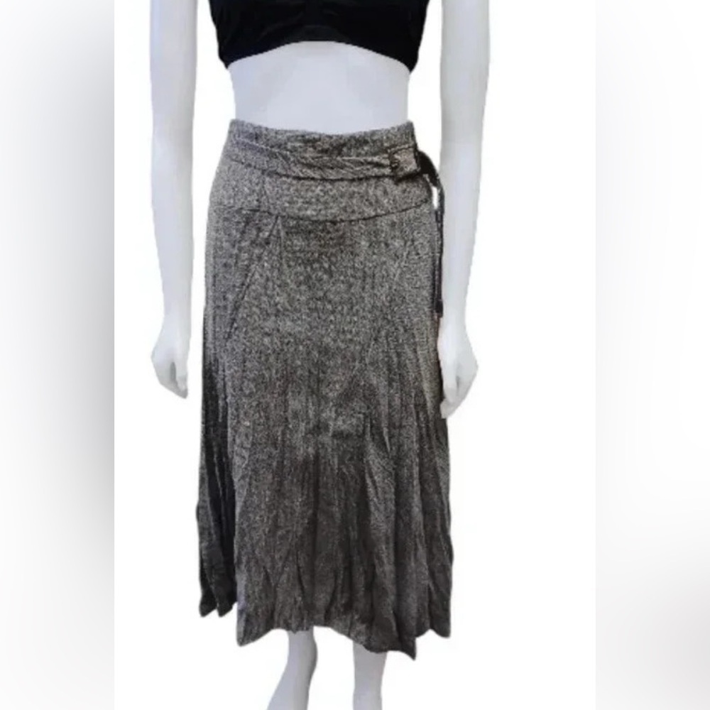 Olsen NWT Midi Herringbone Fully Lined Belted Skirt Size  12
